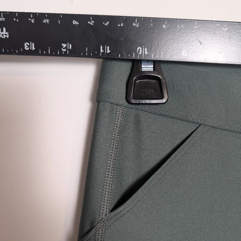 Alo Yoga Leggings Airlift Utility Pockets Green Sz Xxs